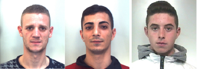Da sinistra: Giovanni Canotto, Vincenzo Ingegnoso e Gabriele Meli
