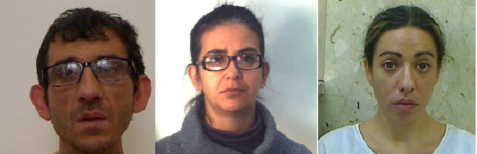 Da sinistra: Carmelo Antonino Mirabella, Arianna La Cognata e Leonella Cascone
