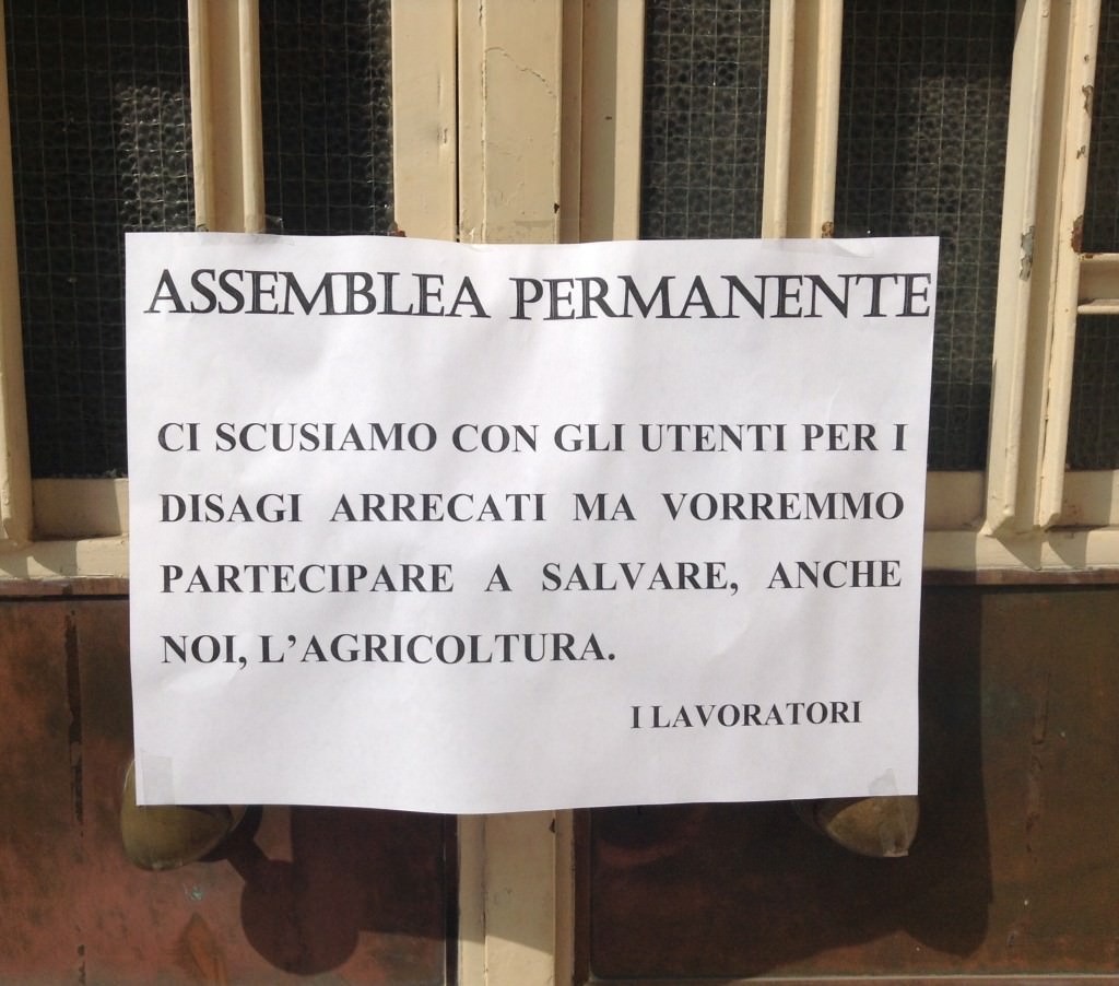“Scusate i disagi ma vorremmo salvare l’agricoltura”