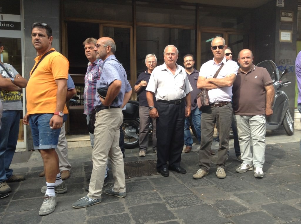 Catania: i forestali in protesta