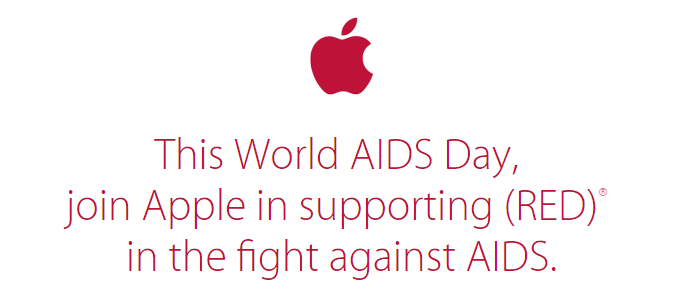 L’AppStore si tinge di rosso: Apple lotta contro l’AIDS