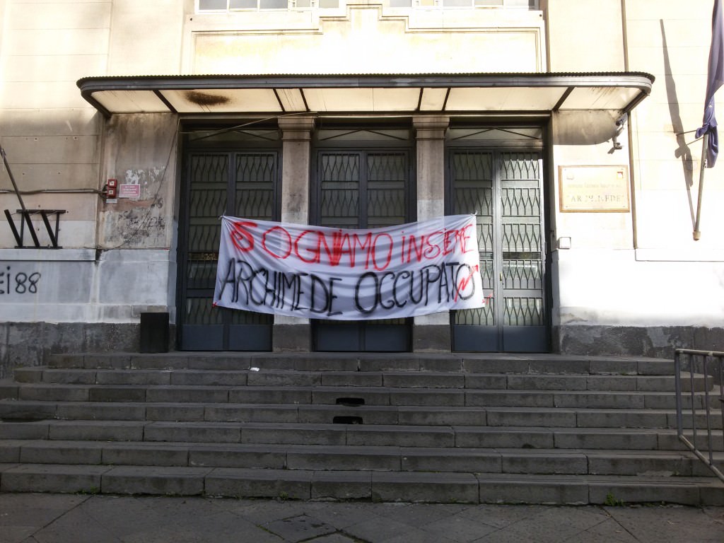 “Archimede” occupato, le rivendicazioni degli studenti tra politica nazionale ed edilizia scolastica