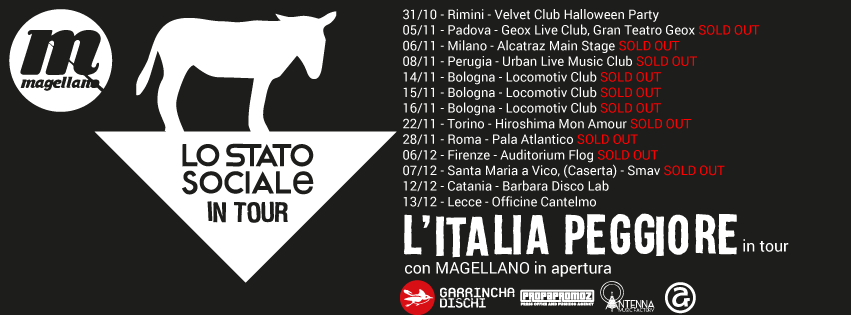 “Lo Stato Sociale” in tour a Catania. Stasera il live al Barbara Disco Lab