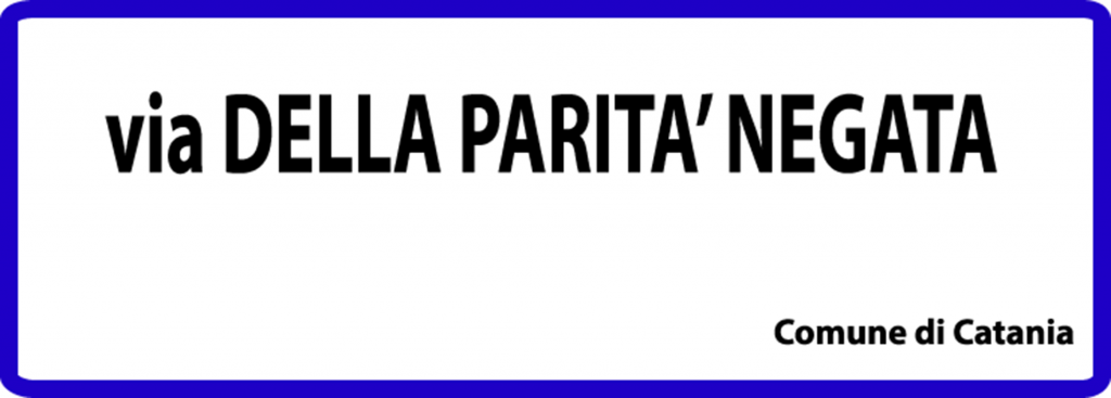 Bianco, verba volant scripta manent. Dov’è la parità nella toponomastica?