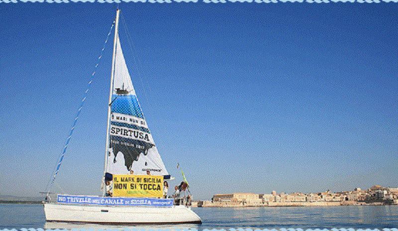 A vele spiegate contro le trivelle a mare A vele spiegate contro le trivelle a mare