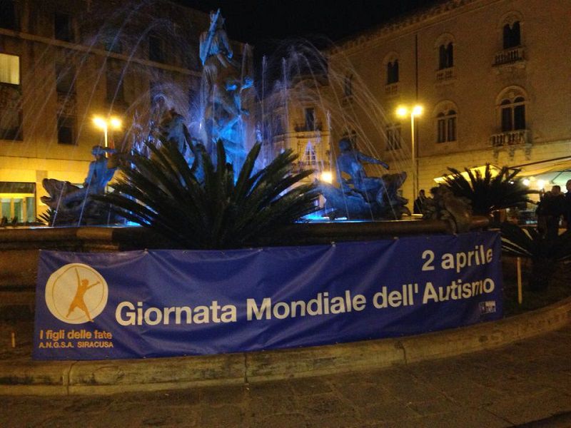 Siracusa, la fontana di Diana si illuminerà di blu