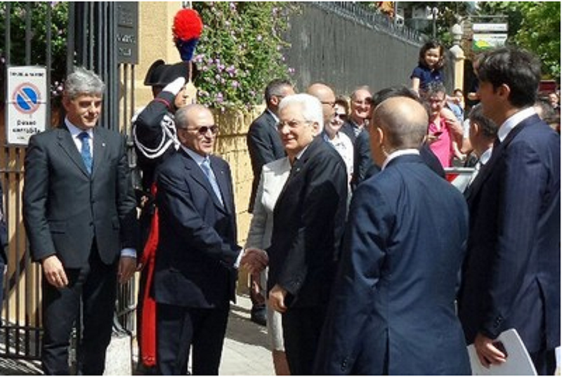 Il presidente Mattarella all’inaugurazione di Villa Zito: “Ai rifugiati garantiremo trattamento rispettoso”
