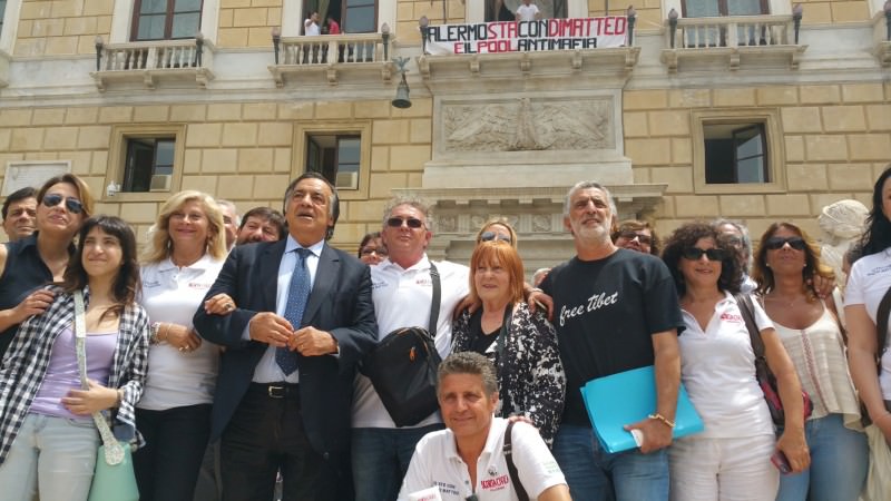 Palermo a sostegno del giudice Di Matteo