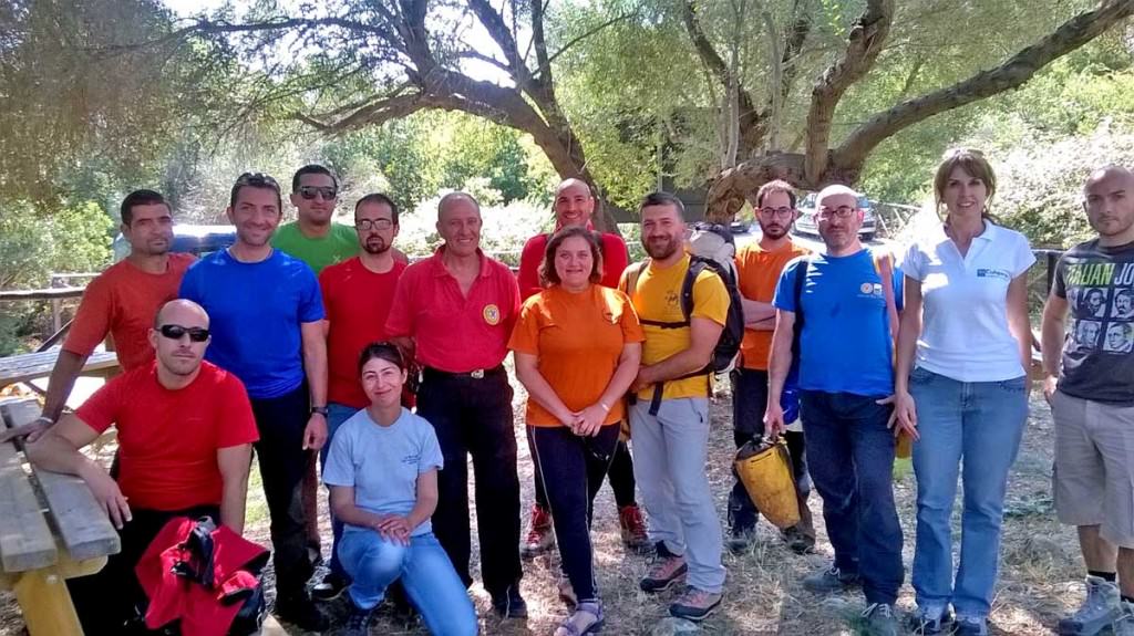 Melilli, esercitazione di soccorso speleologico