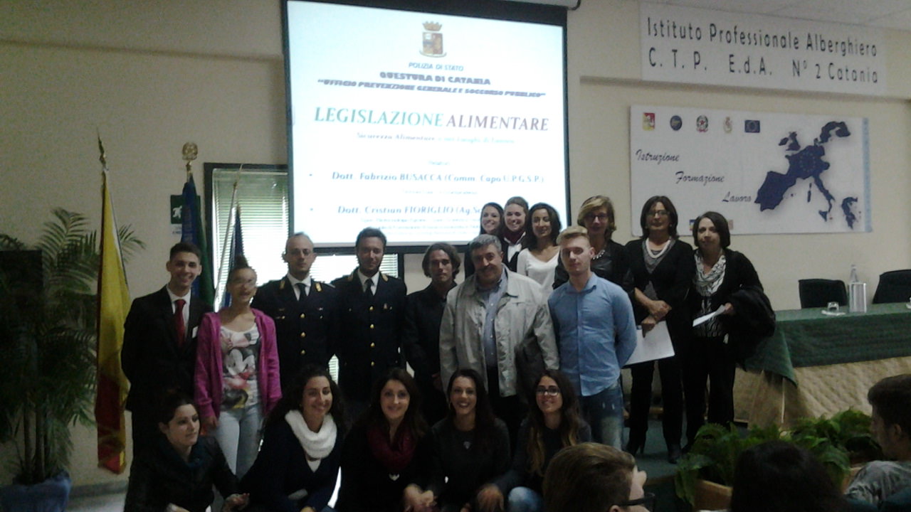 All’Alberghiero di Catania incontro sulla sicurezza alimentare All’Alberghiero di Catania incontro sulla sicurezza alimentare