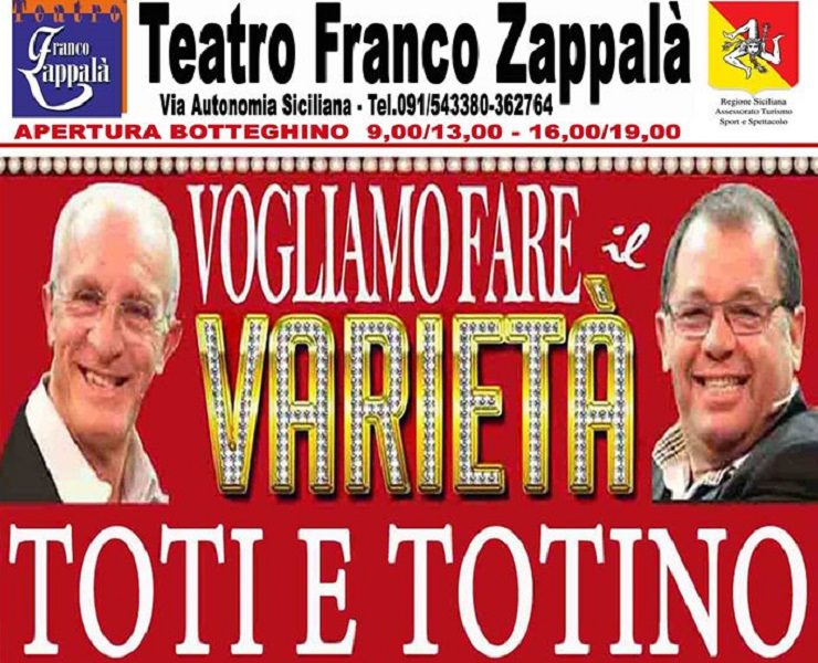 “Vogliamo fare il varietà”: Toti e Totino in scena al Franco Zappalà