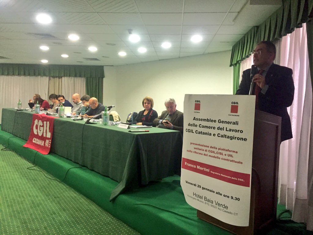 Catania, Cgil a confronto sulla riforma del modello contrattuale