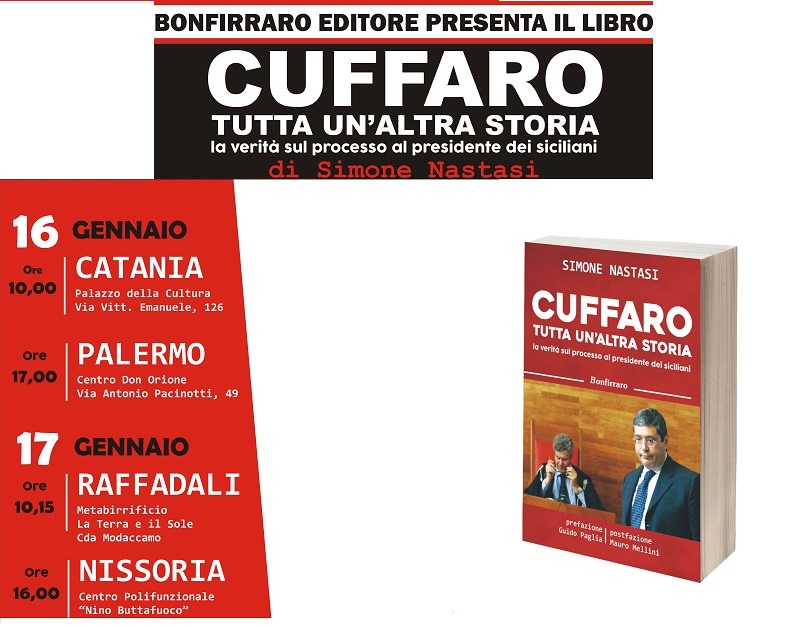 Tour in Sicilia di Simone Nastasi autore di “Cuffaro tutta un’altra storia”