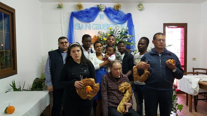Castel di Iudica, San Giuseppe festeggiato da “poveri” e migranti