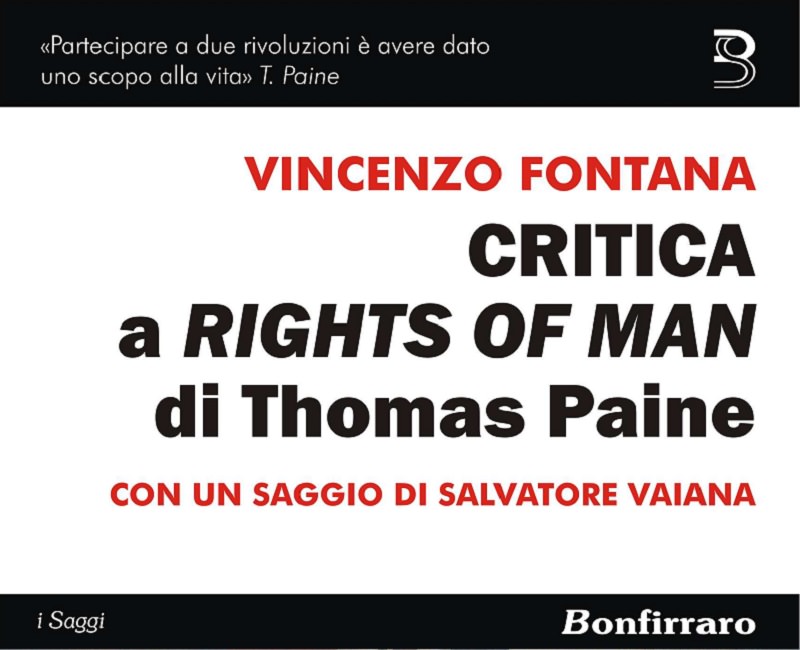 A Bruxelles il saggio di Vincenzo Fontana “Critica a Rights of man di Thomas Paine”