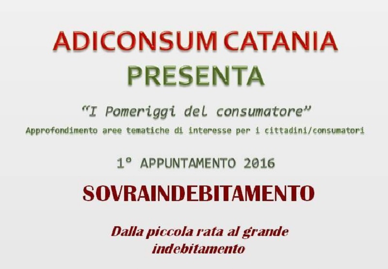 Catania, Adiconsum lancia i “Pomeriggi del consumatore”