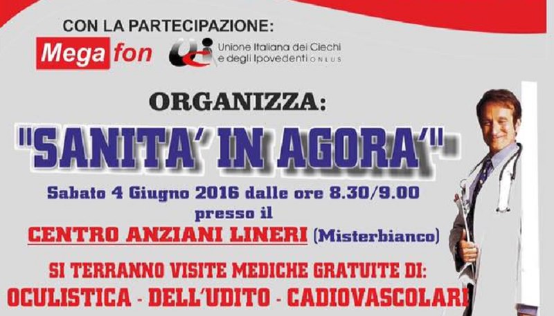 “Sanità in Agorà”: visite mediche gratuite al Centro anziani di Lineri