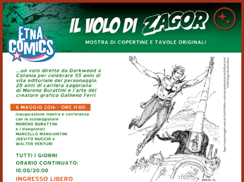 “Il volo di Zagor”: l’eroe dei fumetti in una mostra all’aeroporto Fontanarossa di Catania