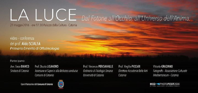 “La luce. Dal Fotone all’Occhio, all’Universo dell’Anima”: video conferenza del prof. Aldo Scialfa