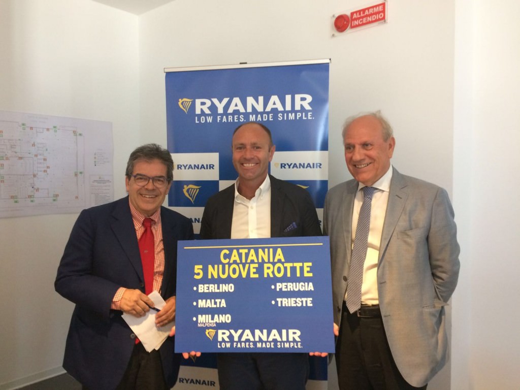 Ryanair si allarga su Catania: nuovi mezzi e nuovo operativo