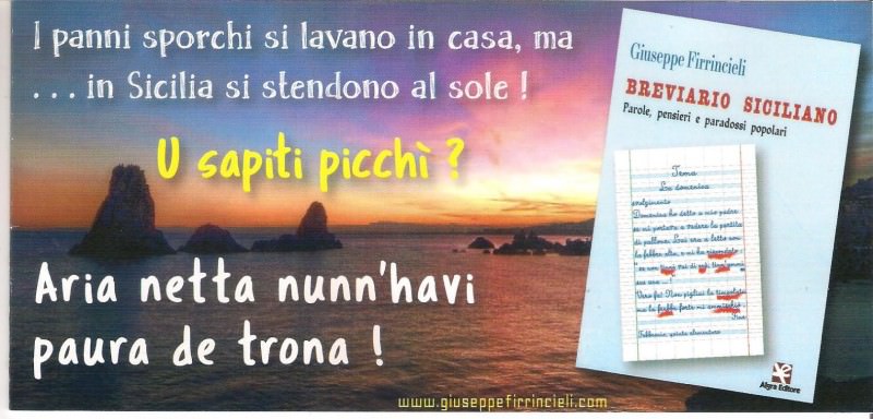 Sabato presentazione del “Breviario siciliano” di Giuseppe Firrincieli