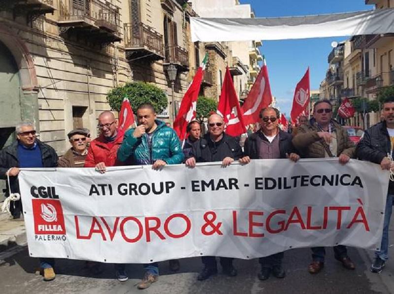 Sit-in dei lavoratori dell’Ati Group di Bagheria: “No ai licenziamenti”