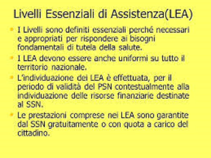 Con i nuovi “Lea” al sud rimarranno solo le briciole
