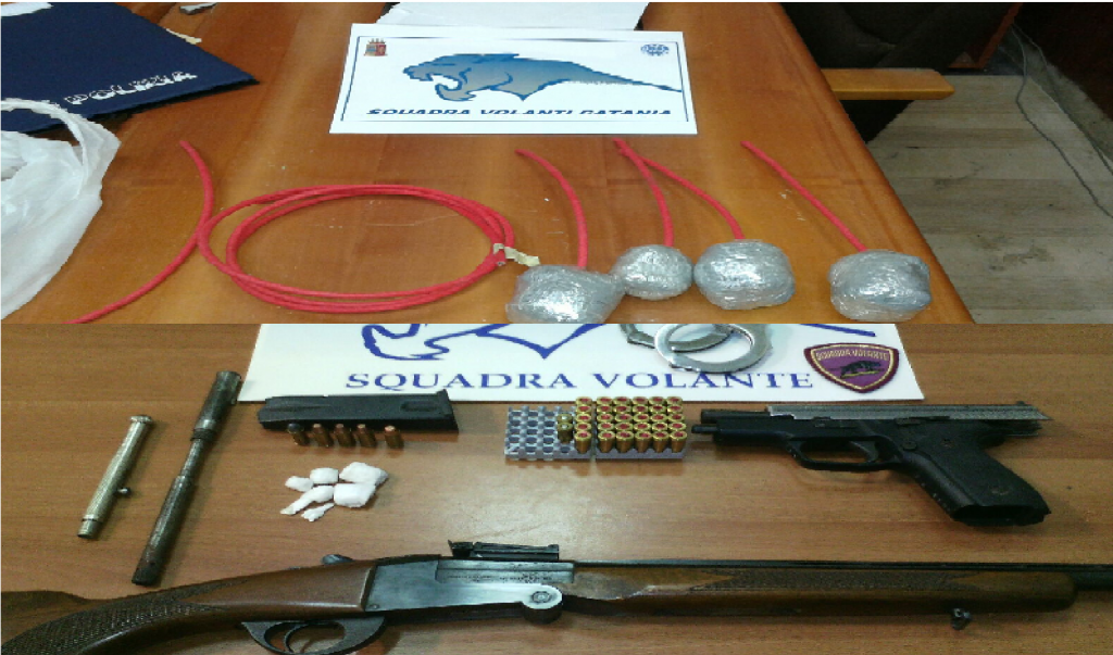 Bombe, armi e droga in una macchina a Picanello, arrestato pregiudicato