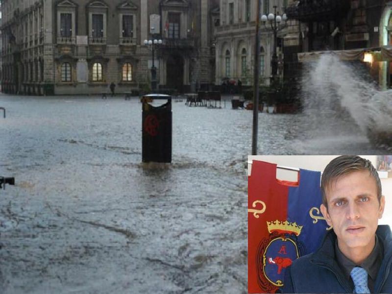 Disagi legati al maltempo a Catania, il consigliere Catalano: “Basta fiumi in città”