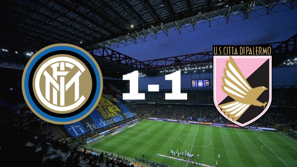 Prima Rispoli, poi Icardi: punto d’oro del Palermo al Meazza