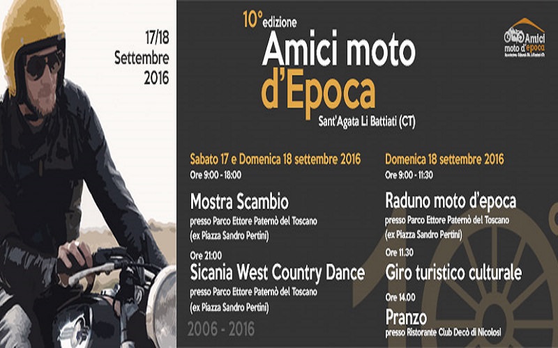 A Sant’Agata Li Battiati il 10° Raduno Amici moto d’Epoca A Sant’Agata Li Battiati il 10° Raduno Amici moto d’Epoca