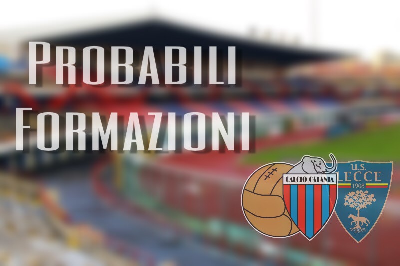 Catania-Lecce, le probabili formazioni