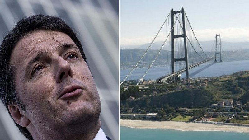 Renzi ci ripensa: “Il ponte sullo Stretto non è una priorità”