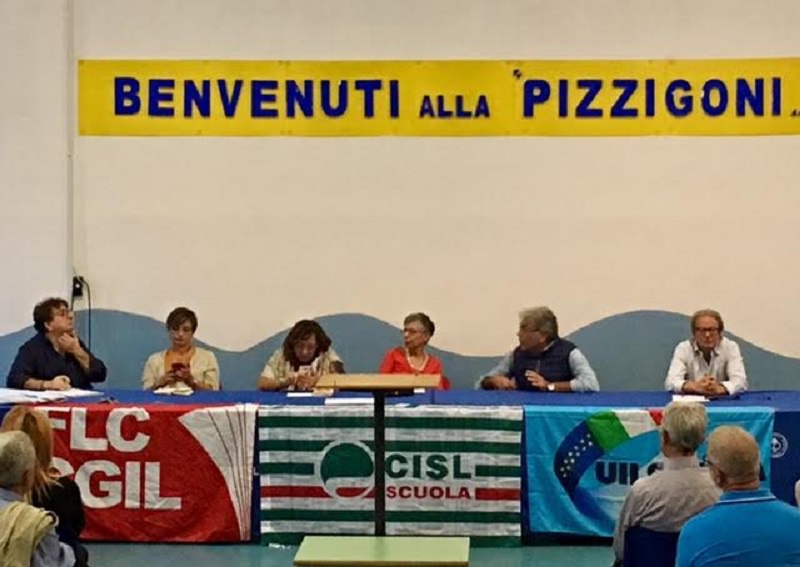 Direttivo unitario dei sindacati alla scuola Pizzigoni di Catania