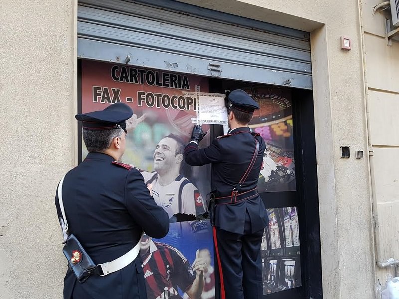 Sequestrata cartoleria trasformata in centro scommesse