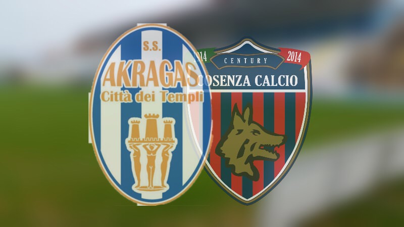 Akragas ko in casa: il Cosenza vince 1-3