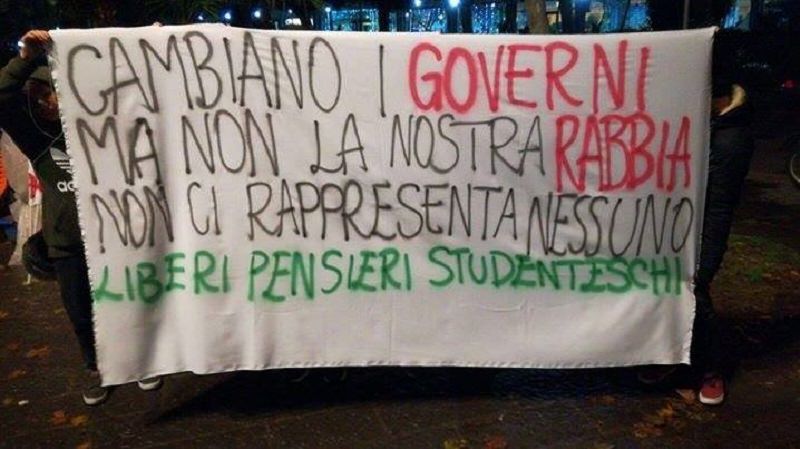 Corteo studentesco Liberi Pensatori Studenteschi: il via dalla “Piazzetta” di Catania