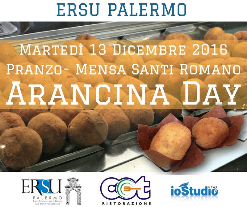 Ersu Palermo organizza “Arancina Day” in occasione di Santa Lucia