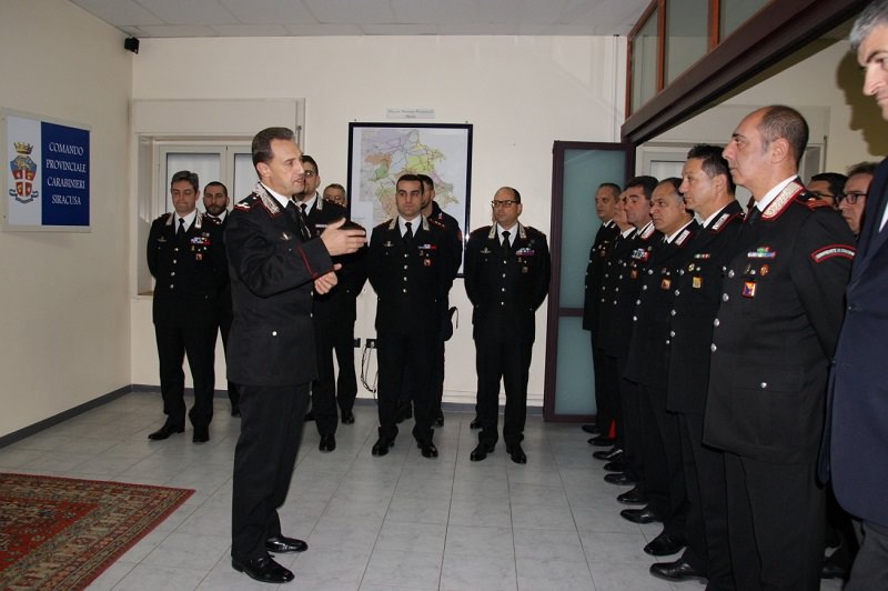 Siracusa, visita del generale Galletta al comando provinciale