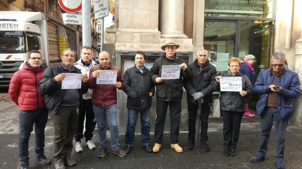 Vertenza Myrmex, domani protesta di fronte all’ex Palazzo Esa