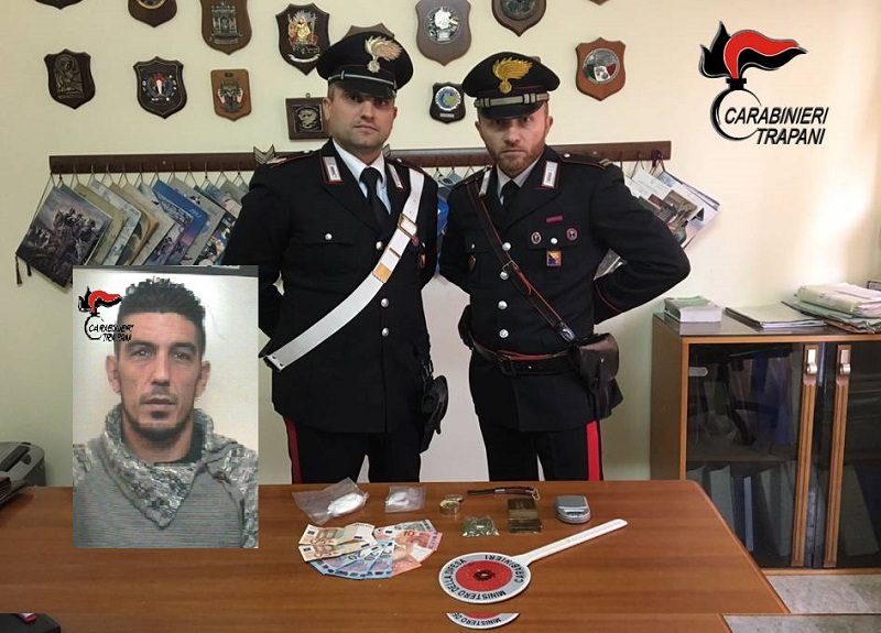Pronto a mettere la droga sul mercato: arrestato 34enne a Trapani