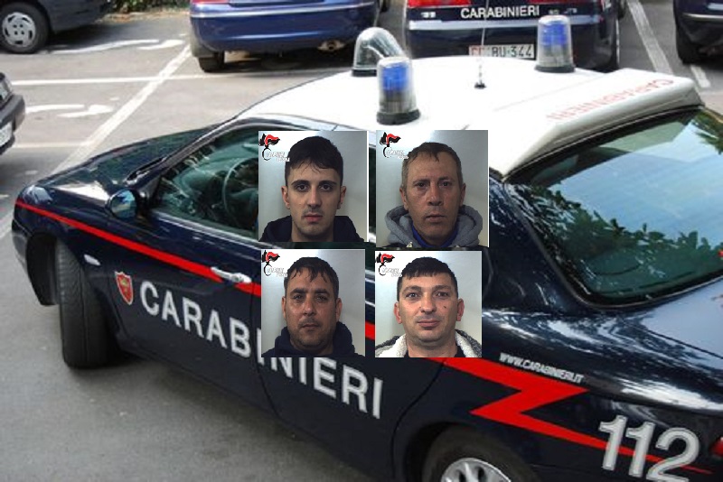 Tentano furto ma vengono beccati: arrestati quattro catanesi