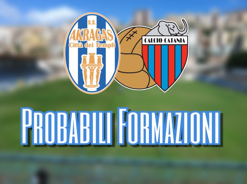 Akragas – Catania, le probabili formazioni