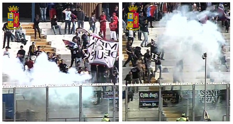 Digos, denunciati 5 ultras: episodi di violenza in 3 gare casalinghe del Catania. IL VIDEO Digos, denunciati 5 ultras: episodi di violenza in 3 gare casalinghe del Catania. IL VIDEO