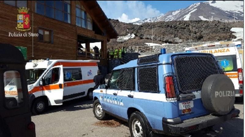 Esplosione sull’Etna: due feriti in codice giallo all’ospedale Cannizzaro