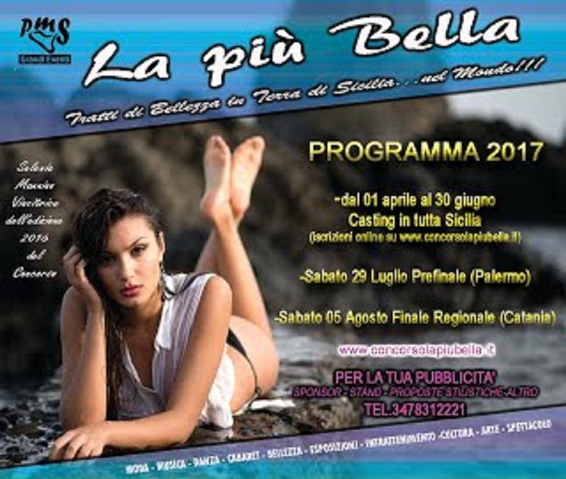 Casting per “La più Bella – Tratti di bellezza in terra di Sicilia… nel mondo”