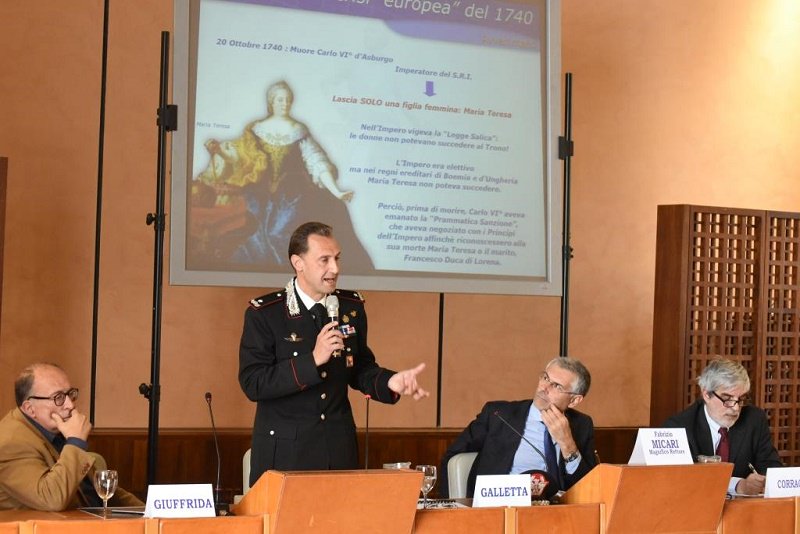 Lectio magistralis del gen. Galletta a Palazzo Steri