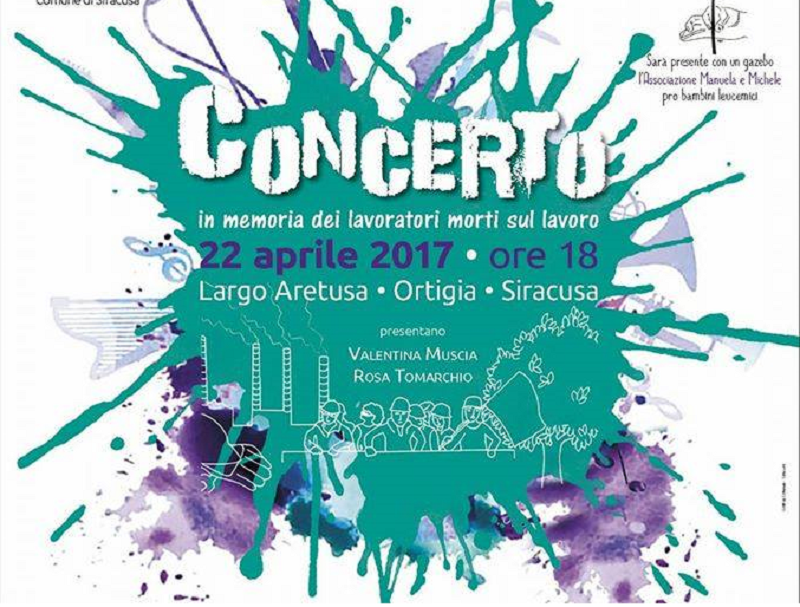 #Bastamortisullavoro: concerto sulle Morti Bianche a Ortigia