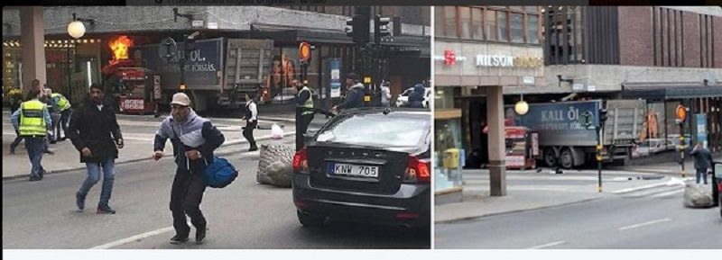 Attacco a Stoccolma: furgone sulla folla. Almeno 3 le vittime