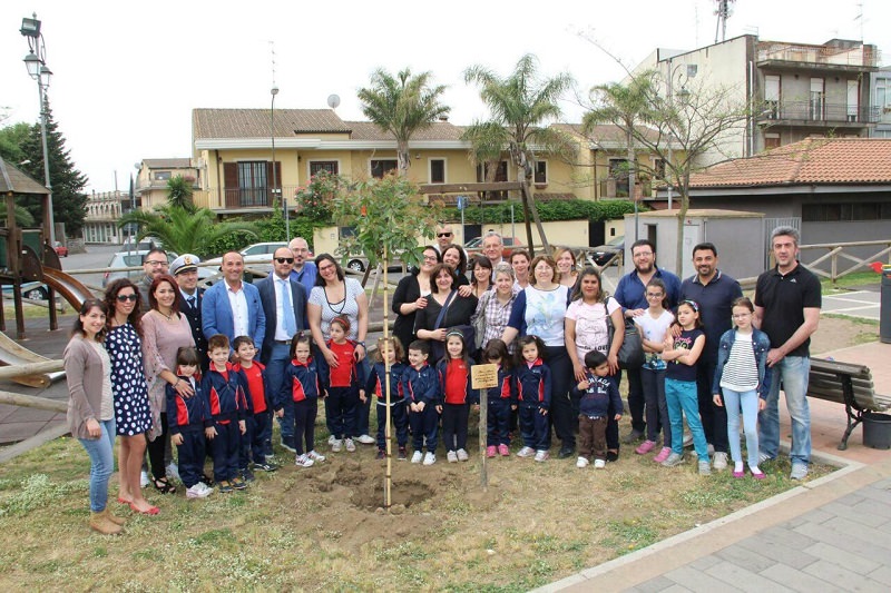 San Gregorio, donato un albero alla bambinopoli